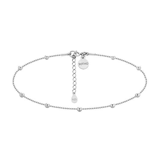 Srebrny choker z kuleczkami SOTHO
