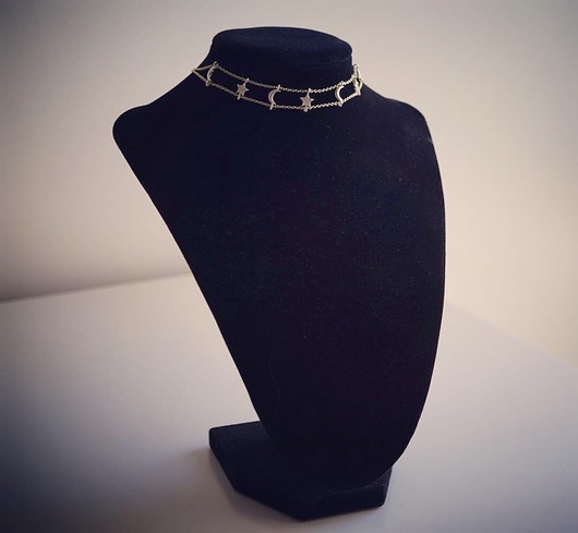 Pozłacany choker w stylu boho srebro 925 VENA Jewellery