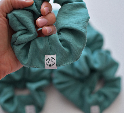 gumki do włosów Zielona Gumka  Scrunchie