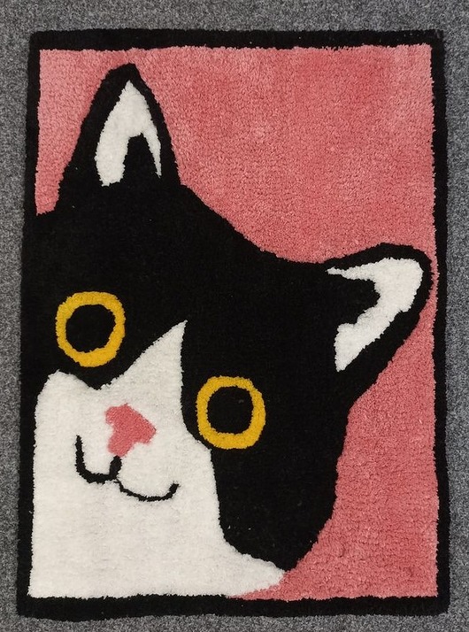 dywany Dywan z kotkiem, wysoka jakość , grube runo, ręcznie robiony
