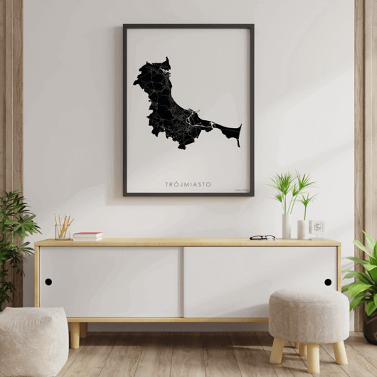 Mapa plakat - Trójmiasto Mappy Maps