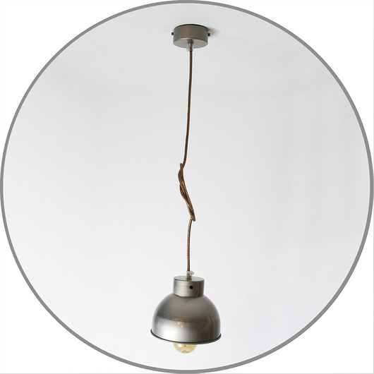 Lampa wisząca nulight Industry S surowa stal nulight