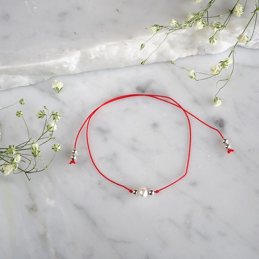 Bransoletka na szczęście z perłą LoveYourself MEIKA PEARLS