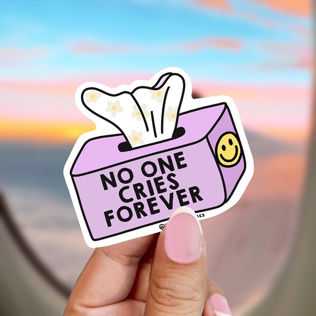naklejki i wlepy Naklejka - No one cries FOREVER