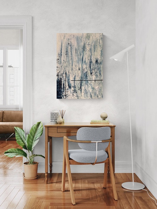 obrazy Linia ciszy, malowany obraz na płótnie 50x70cm