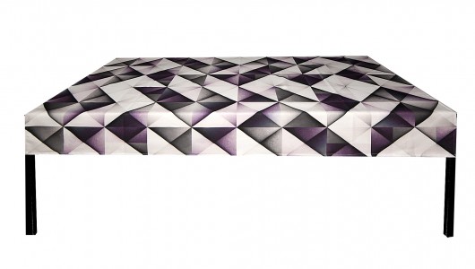 Nowość! Obrus light & shadow fiolet 140x180cm AT design