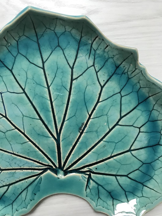 ceramiczny talerzyk liść Ceramika Ana