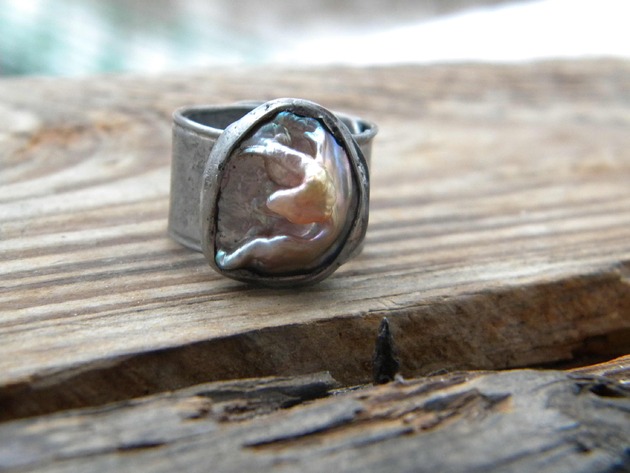 pierścionki - różne Perła  - pierścionek