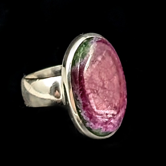 pierścionki srebrne Pierścionek rubin w zoizycie