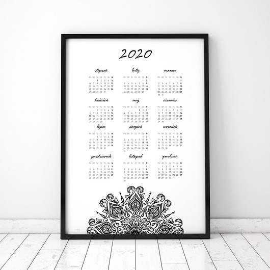 Plakat: V Kalendarz 2020 COLORMINT