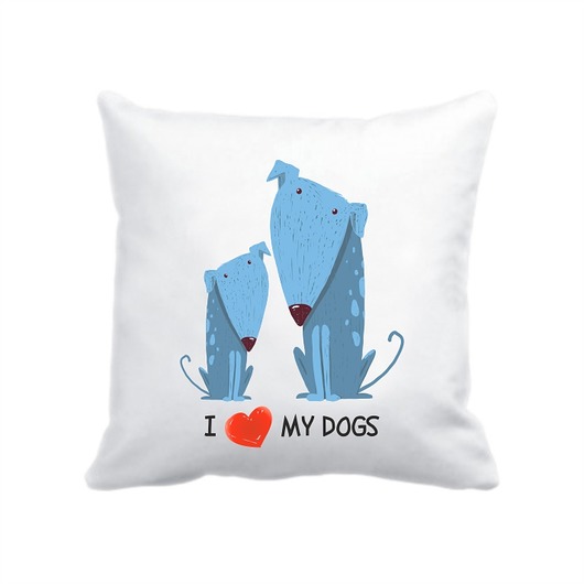 poszewka. i love my dogs Love Life and Forest