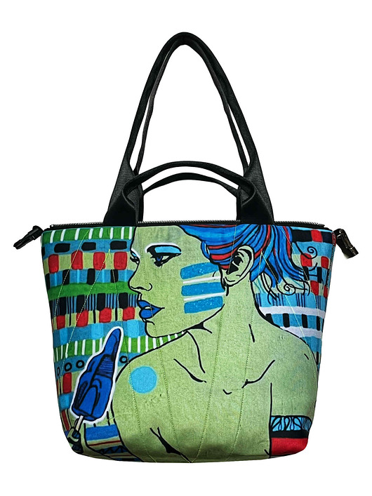 torby na ramię Art MIMA bag SHORT & Marcina Painty print