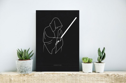 Star Wars VI - B2 - plakat filmowy na prezent PLAKATY GEOMETRYCZNE