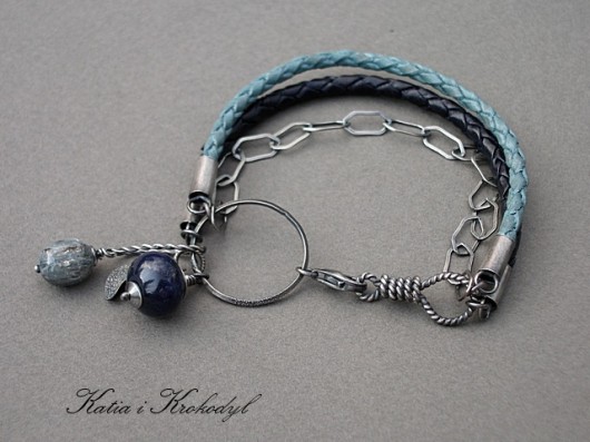 Rezerwacja. Blue denim Katia i krokodyl