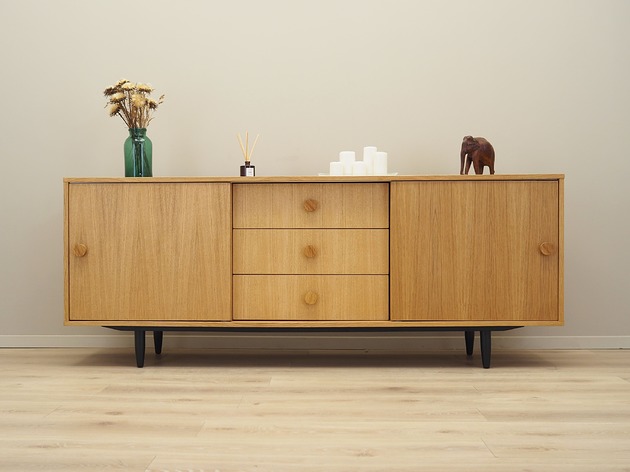 komody i szafki Sideboard dębowy, duński design, lata 90, produkcja: Dania