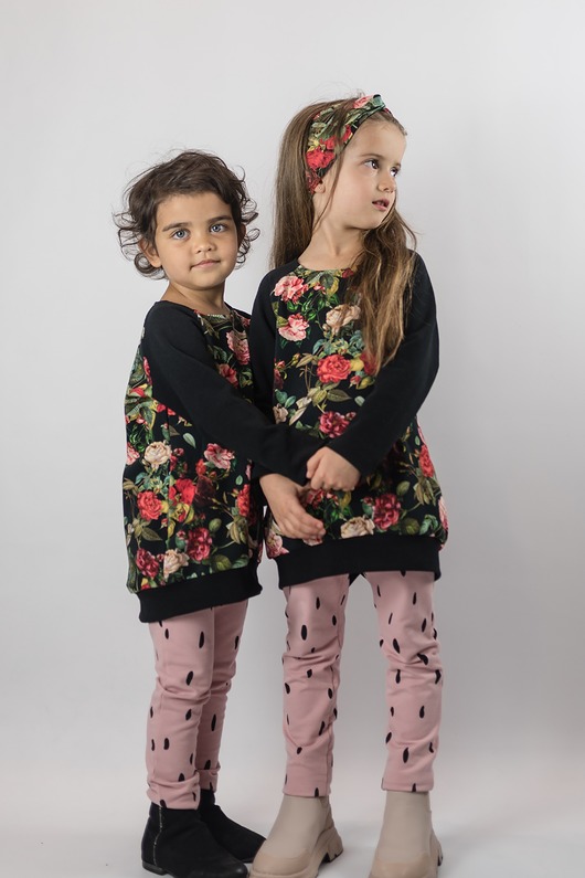 legginsy i getry dla dziewczynki Legginsy PUDROWY RÓŻ