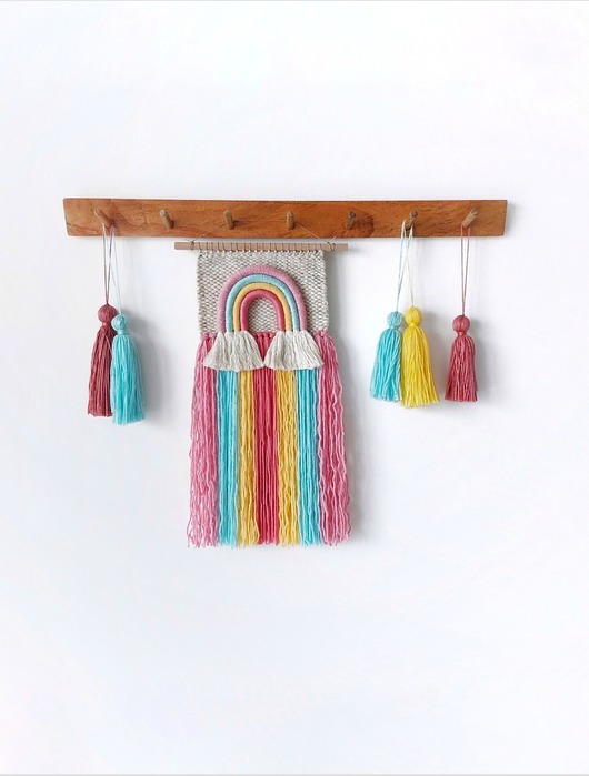 makramy Mini makatka "Lato".