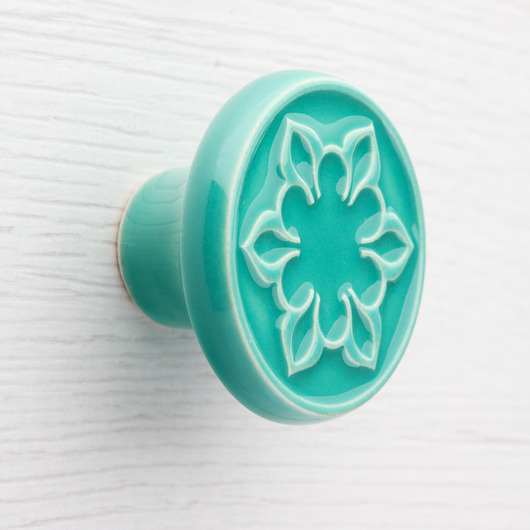 gałki do mebli Gałka do mebli, miętowo-turkusowa, wz.2