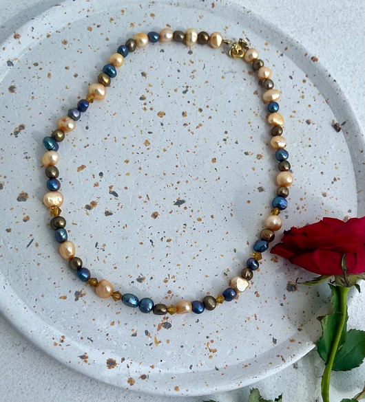 chokery Choker z pereł