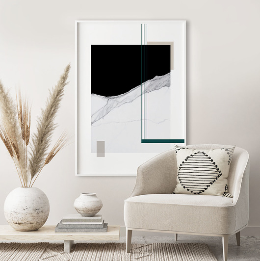 MARBLE 4 - nowoczesny plakat geometryczny PLAKATY GEOMETRYCZNE