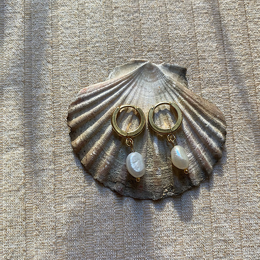 kolczyki pozłacane Kolczyki pozłacane pearl