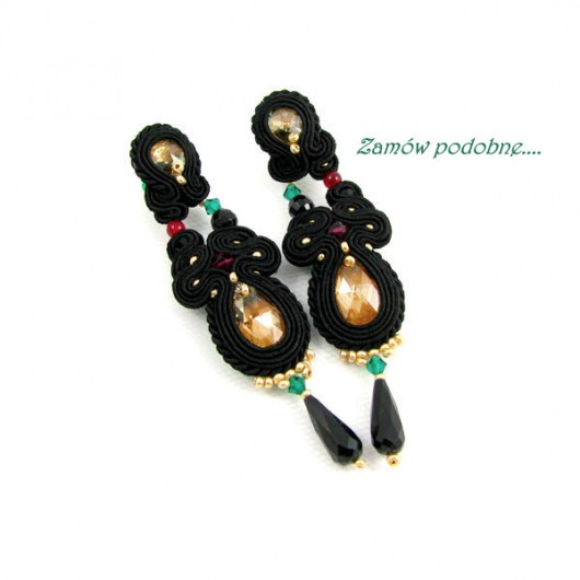 Sensuell soutache - black PiLLow Design