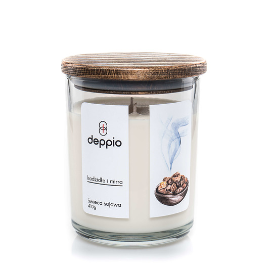 Świeca zapachowa - kadzidło & mirra 410g deppio