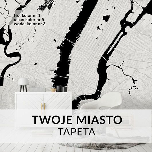 TWOJE MIASTO - tapeta na wymiar PLAKATY GEOMETRYCZNE