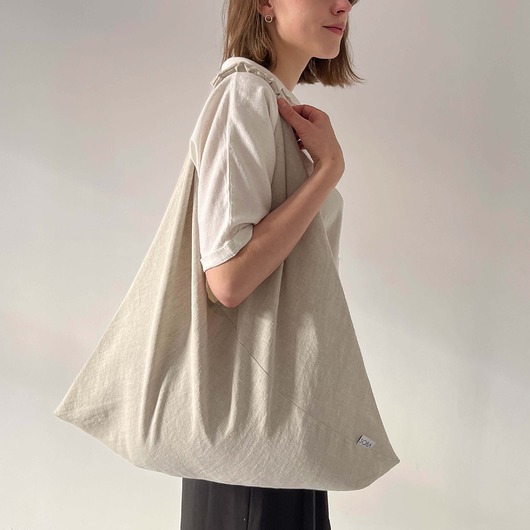 torby na ramię Lniana torba ORIGAMI MOON