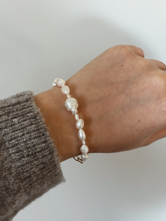 bransoletki - inne Bransoletka z pereł naturalnych