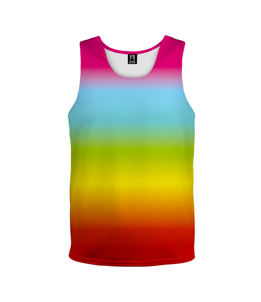 t-shirty dla chłopców Bokserka Top Boy DR.CROW Ombre Rainbow