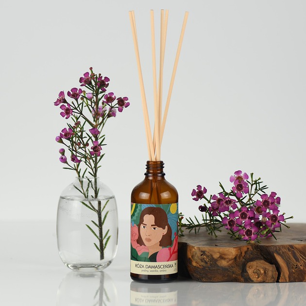 dla domu RÓŻA DAMASCEŃSKA Z PRALINAMI- home perfume - dyfuzor zapachowy