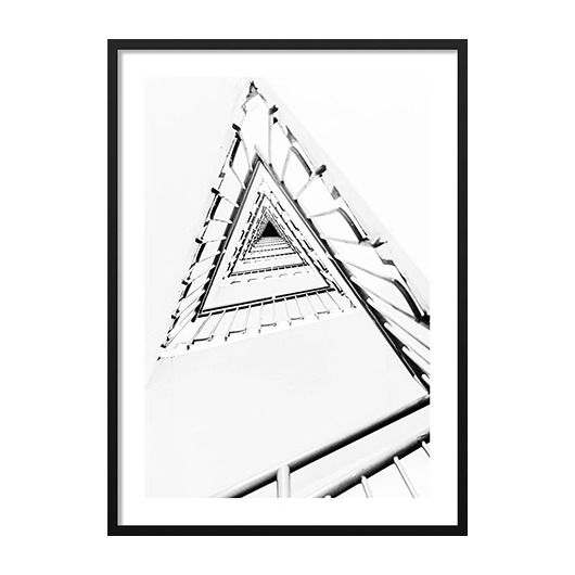 Twisted triangle stairs, Poster mermer