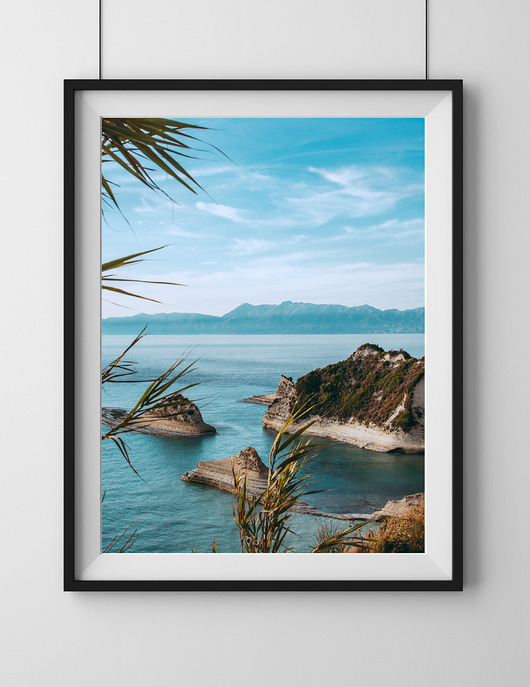 plakaty Klify Sidari, Korfu, plakat, fotografia, plik cyfrowy