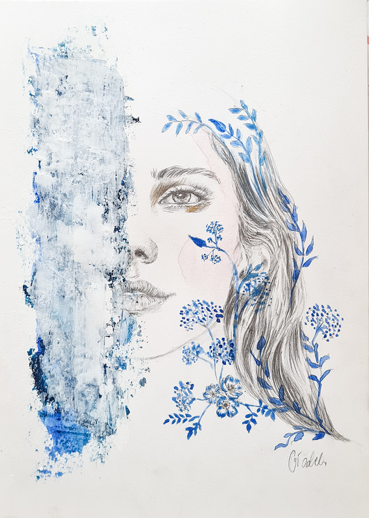 grafiki i ilustracje Ilustracja  Navy girl IX