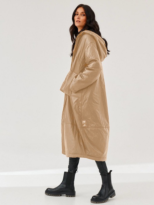 kurtki damskie Kurtka - płaszcz kokon