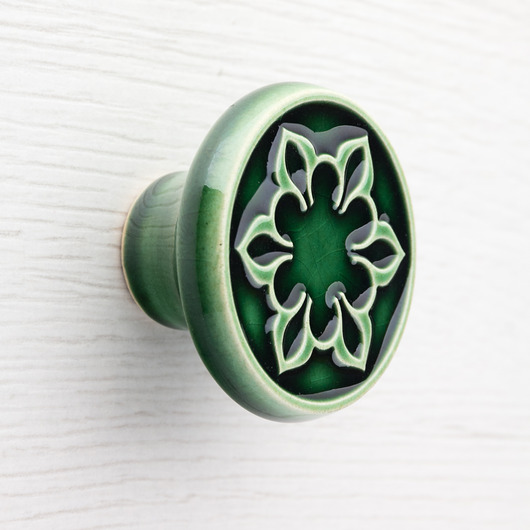 gałki do mebli Gałka do mebli, zieleń butelkowa , wz.2