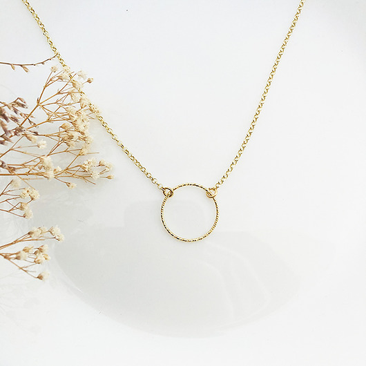 naszyjnik z kołem, naszyjnik choker kółko Anemon Atelier