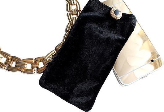 Welurowe etui na telefon case velvet assembleage