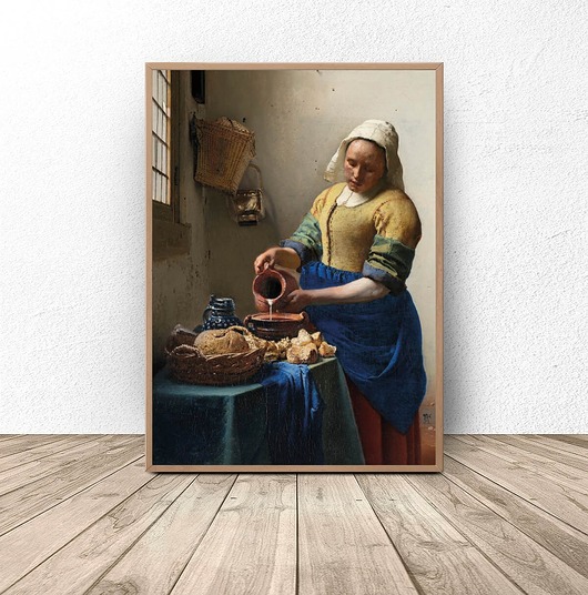 plakaty Plakat reprodukcja "Mleczarka" Jan Vermeer