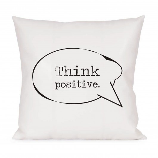 Poszewka na poduszkę - Think positive - 40x40 cm KOKO by HOKO