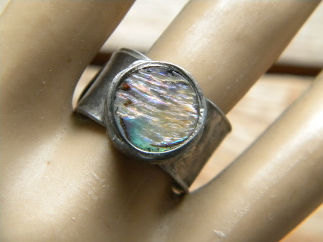 Roman Ancient Ring ;) muszla paua  Beata Trotter