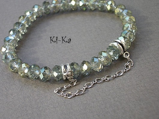 Green crystal 2 - bransoletka KiKa pracownia