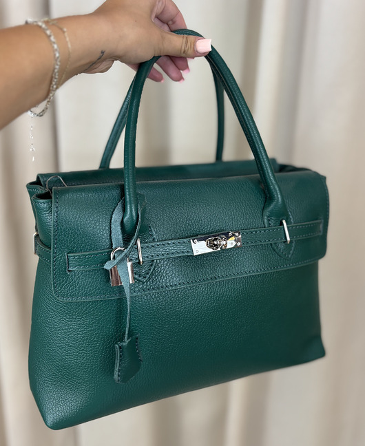 torby na ramię Torba skórzana Linda Verde bottiglia