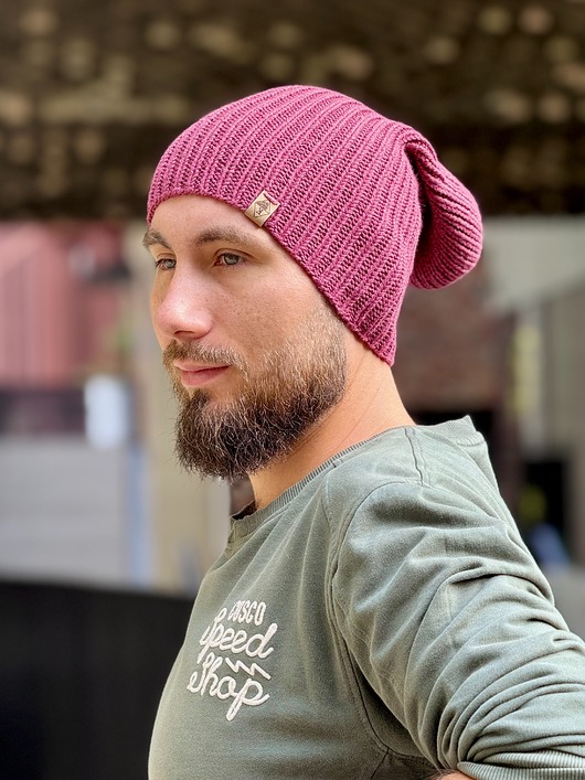 czapki i kapelusze męskie Bordowa czapka ściągaczowa