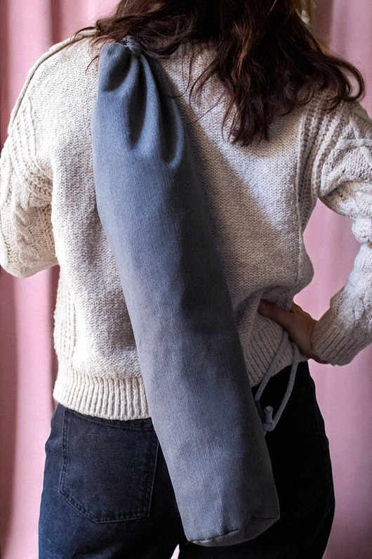 akcesoria do jogi Szary pokrowiec na matę do jogi