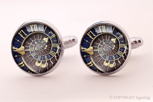 Steampunk - spinki do mankietów - 0350 EgginEgg Men