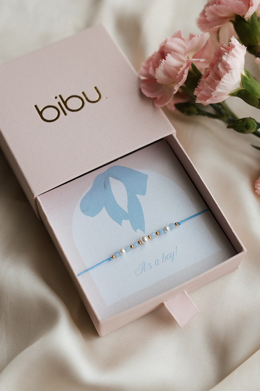 bransoletki na sznurku Bransoletka prezent baby shower, chłopiec, prezent dla przyszłej mamy