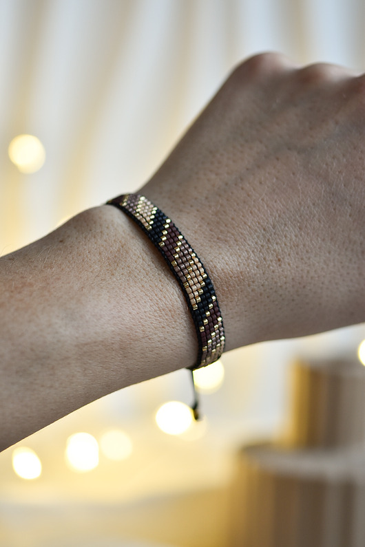 bransoletki na sznurku Tkana bransoletka