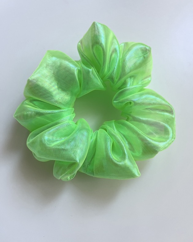 gumki do włosów Gumka do włosów scrunchie Mermaid Lime